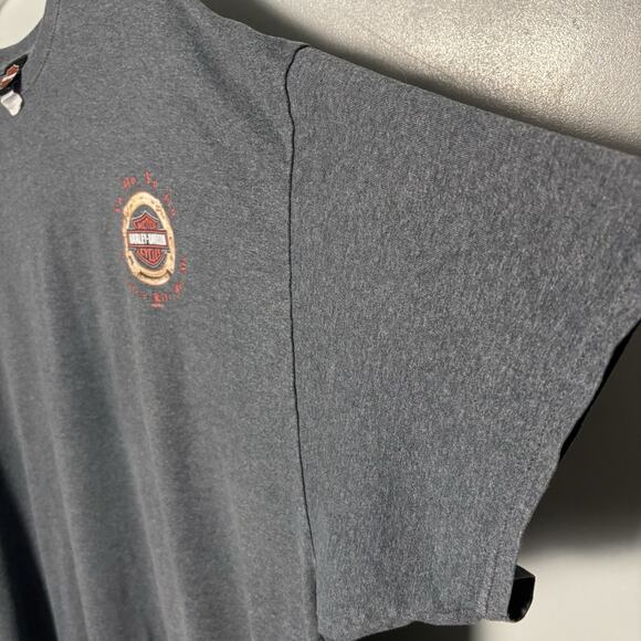 Harley Davidson Motorcycles Yo Ho Pirate Orlando Florida FL 5XL Plus Shirt Grey - Picture 7 of 10